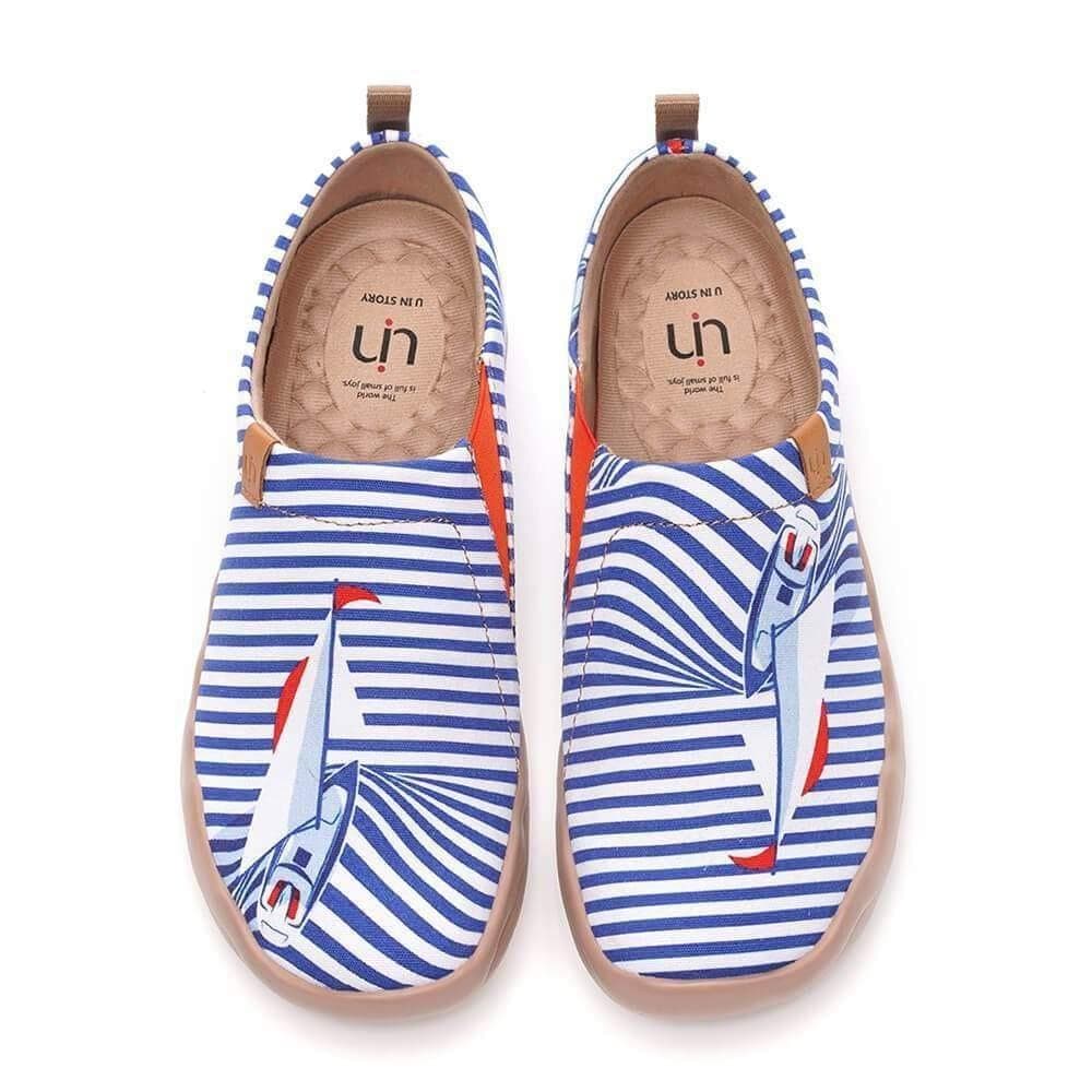 Ferry Well Art Painted Canvas Shoes UIN Footwear UIN FOOTWEAR