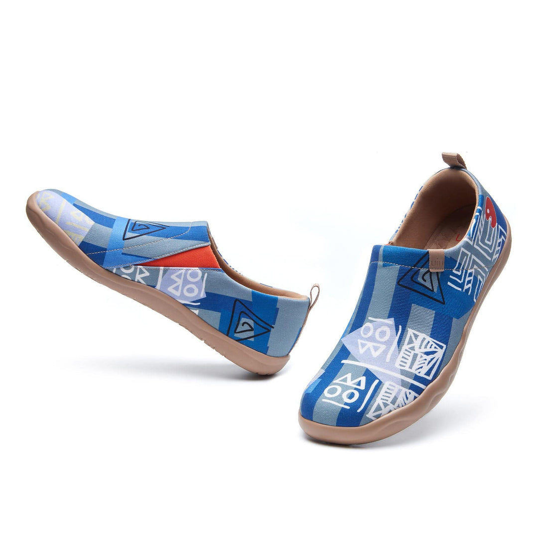 UIN Footwear Men Egyptian Symbols Toledo I Men Canvas loafers