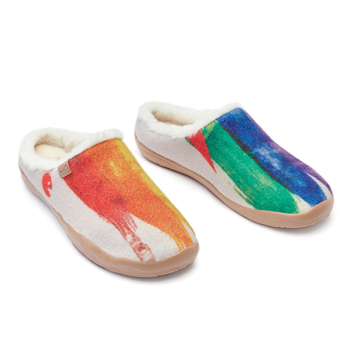 UIN Footwear Men Rainbow Crush Malaga Men Canvas loafers