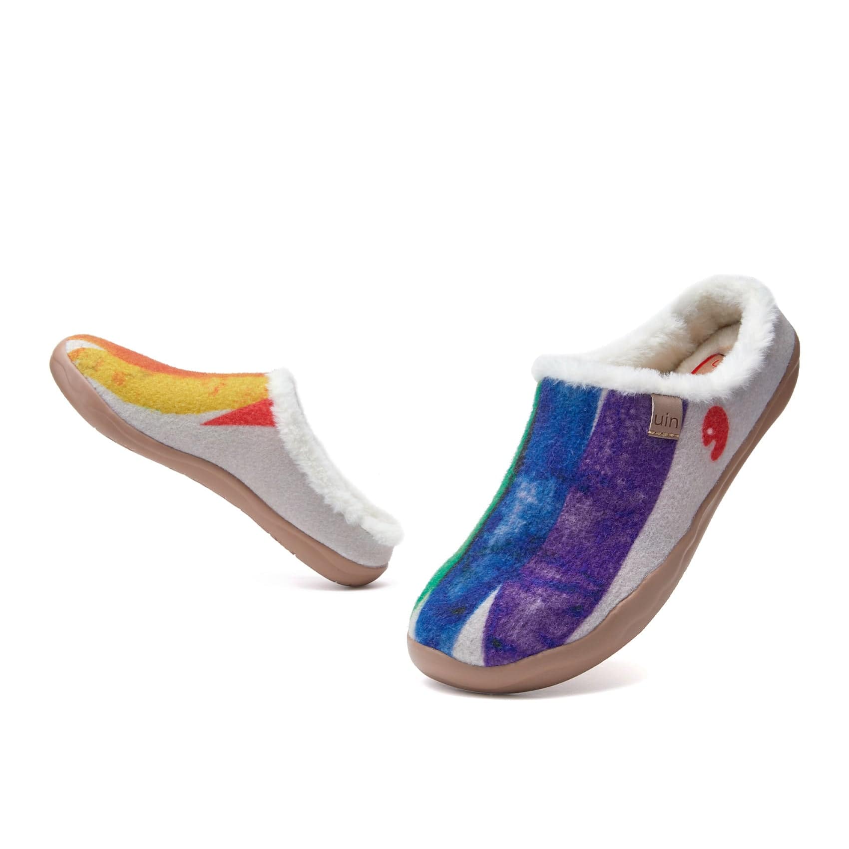 UIN Footwear Men Rainbow Crush Malaga Men Canvas loafers