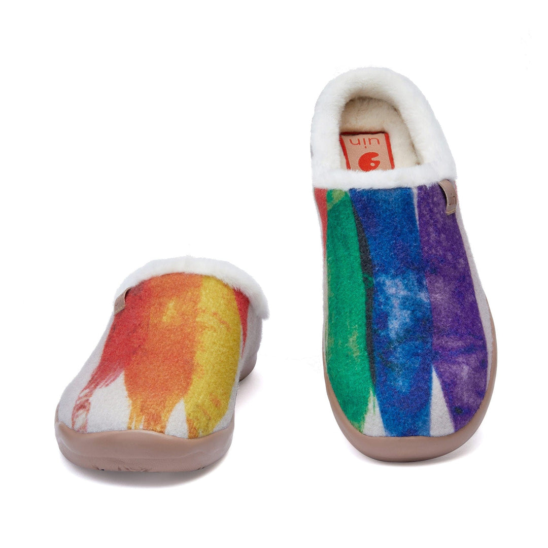 UIN Footwear Men Rainbow Crush Malaga Men Canvas loafers