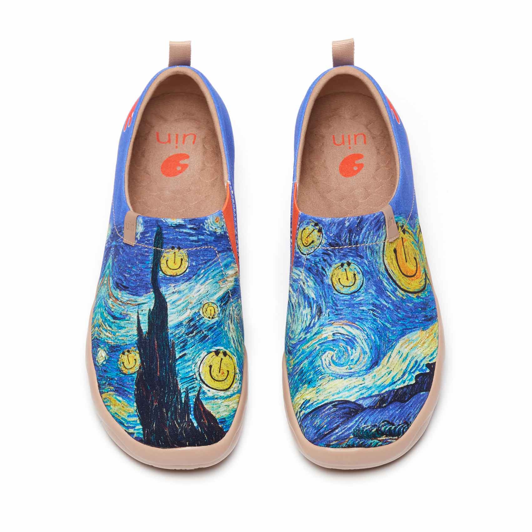 UIN Footwear Men Smiley Night Toledo I Men-US Local Delivery Canvas loafers