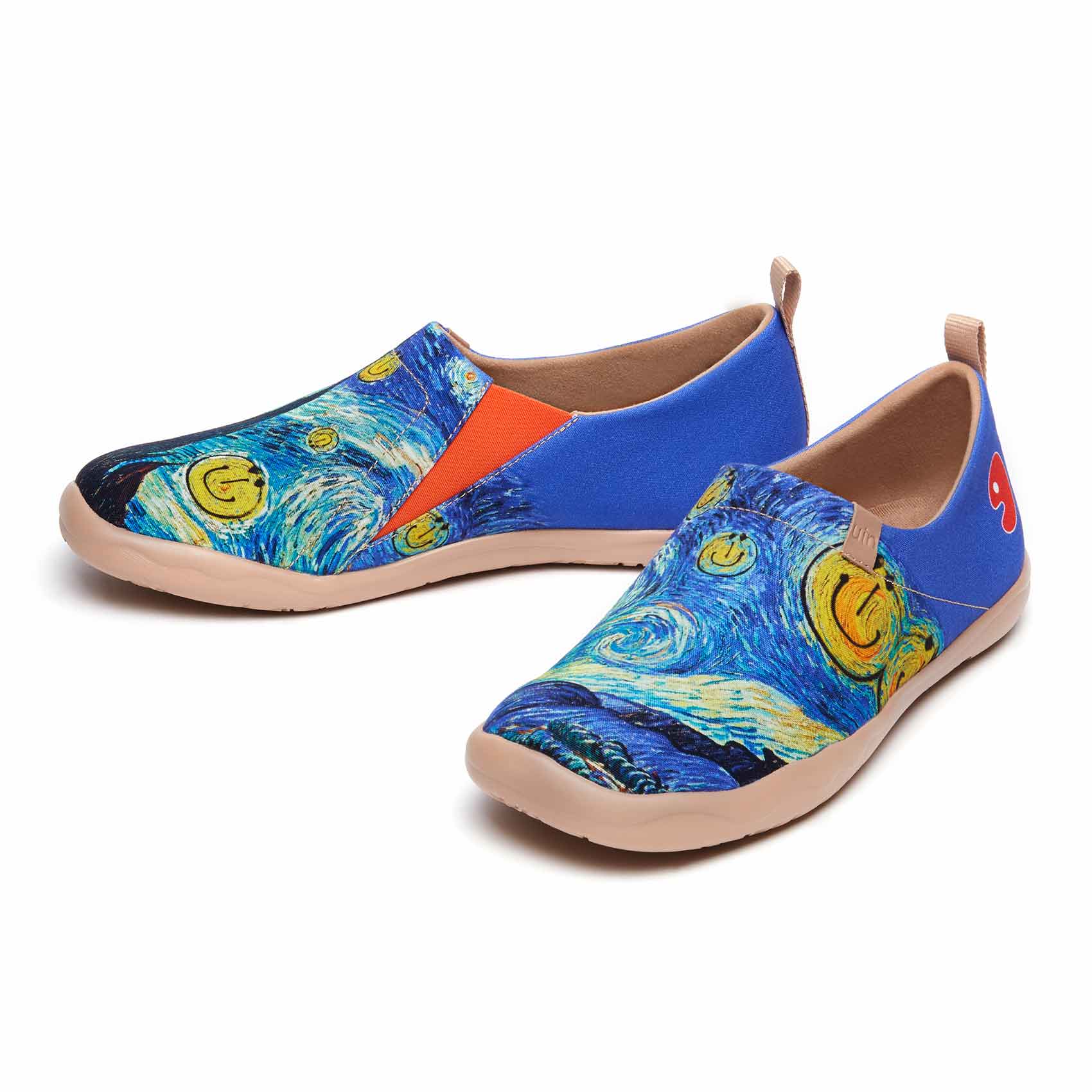 UIN Footwear Men Smiley Night Toledo I Men-US Local Delivery Canvas loafers