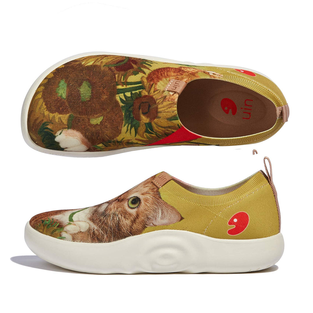 UIN Footwear Men Sunflowers and Cat Toledo X Men Canvas loafers