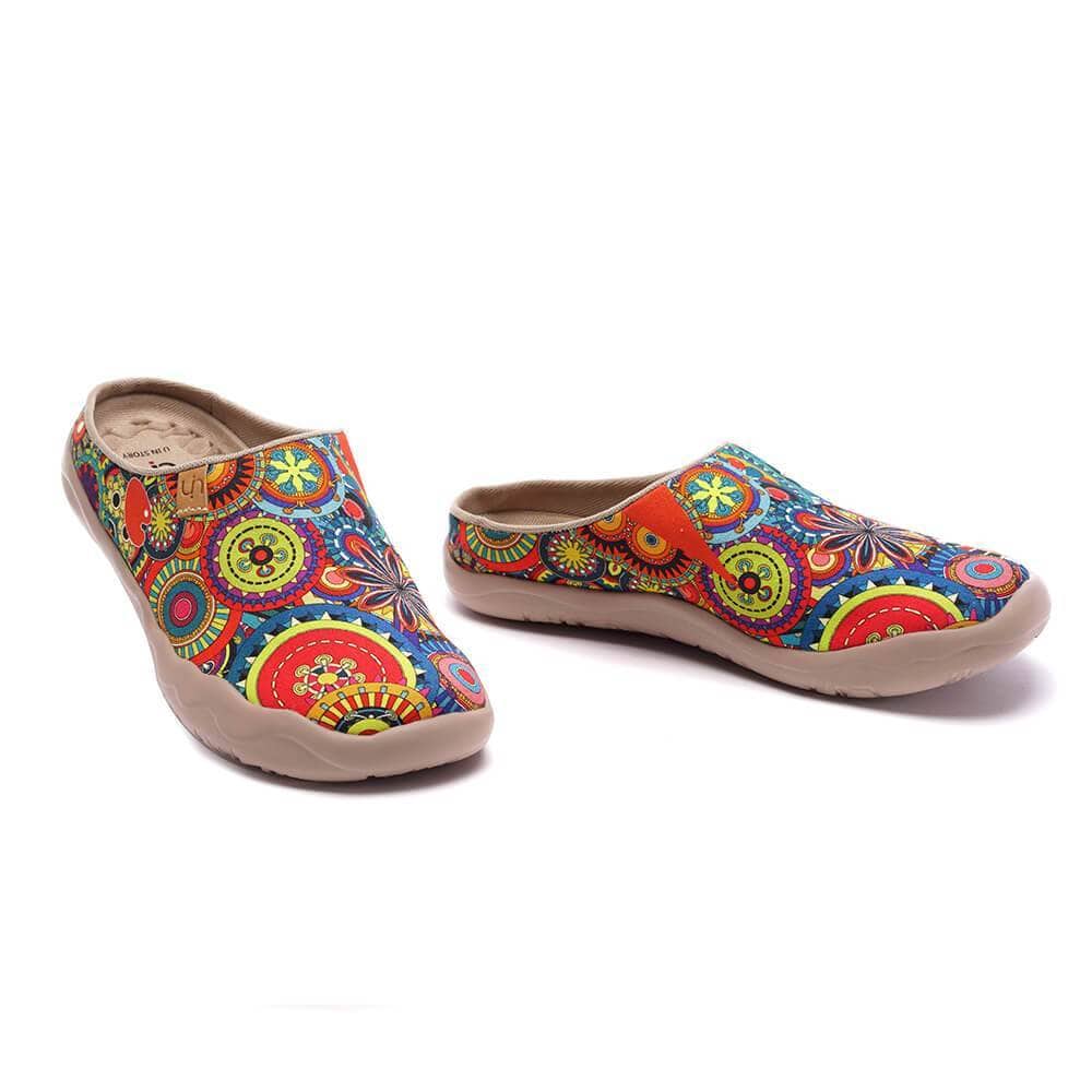 UIN Footwear Women Blossom Slipper-Canada Local Delivery Canvas loafers