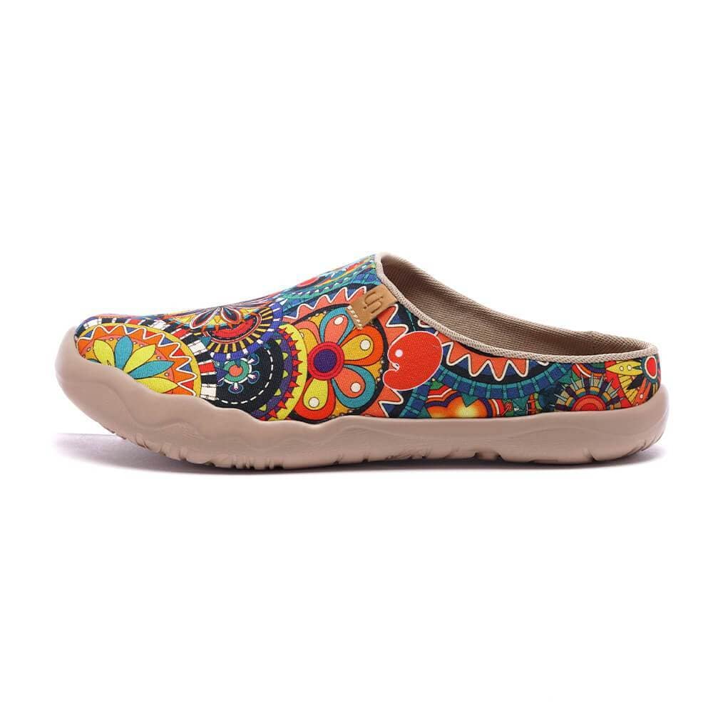 UIN Footwear Women Blossom Slipper-Canada Local Delivery Canvas loafers