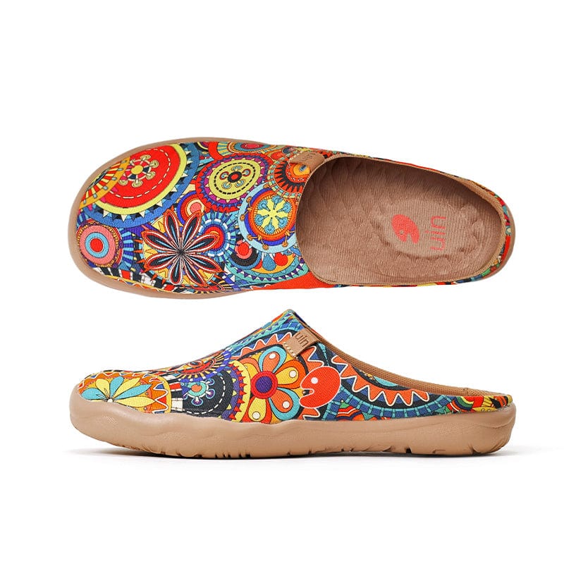 UIN Footwear Women Blossom Slipper-Canada Local Delivery Canvas loafers