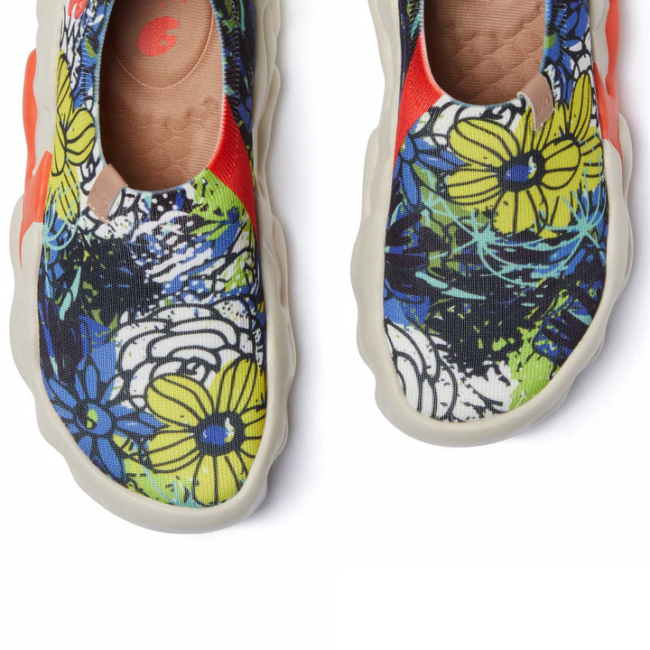 UIN Footwear Women Floral Graffiti Toledo XIII Women Canvas loafers