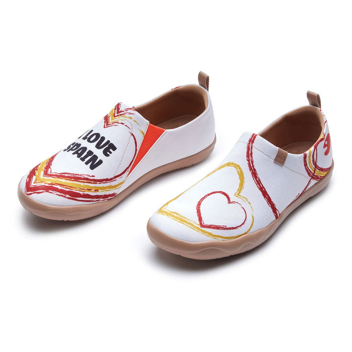 UIN Footwear Women I Love Spain Toledo I Women Canvas loafers