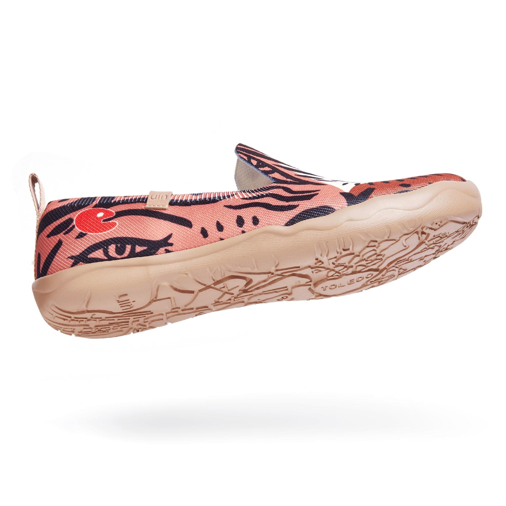 UIN Footwear Women Leopard's Eyes Barcelona Women-US Local Delivery Canvas loafers