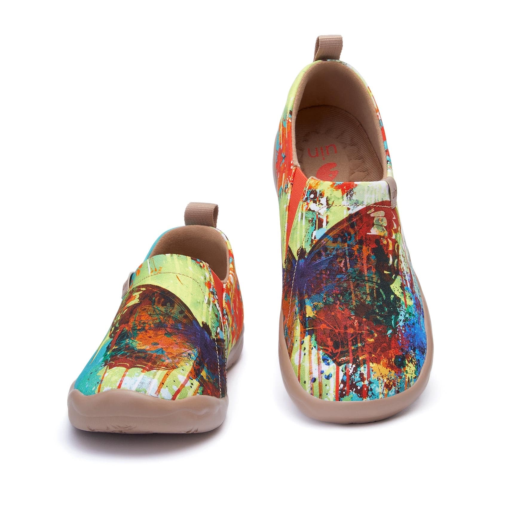 UIN Footwear Women MOTTLED BUTTERFLY-Canada Local Delivery Canvas loafers