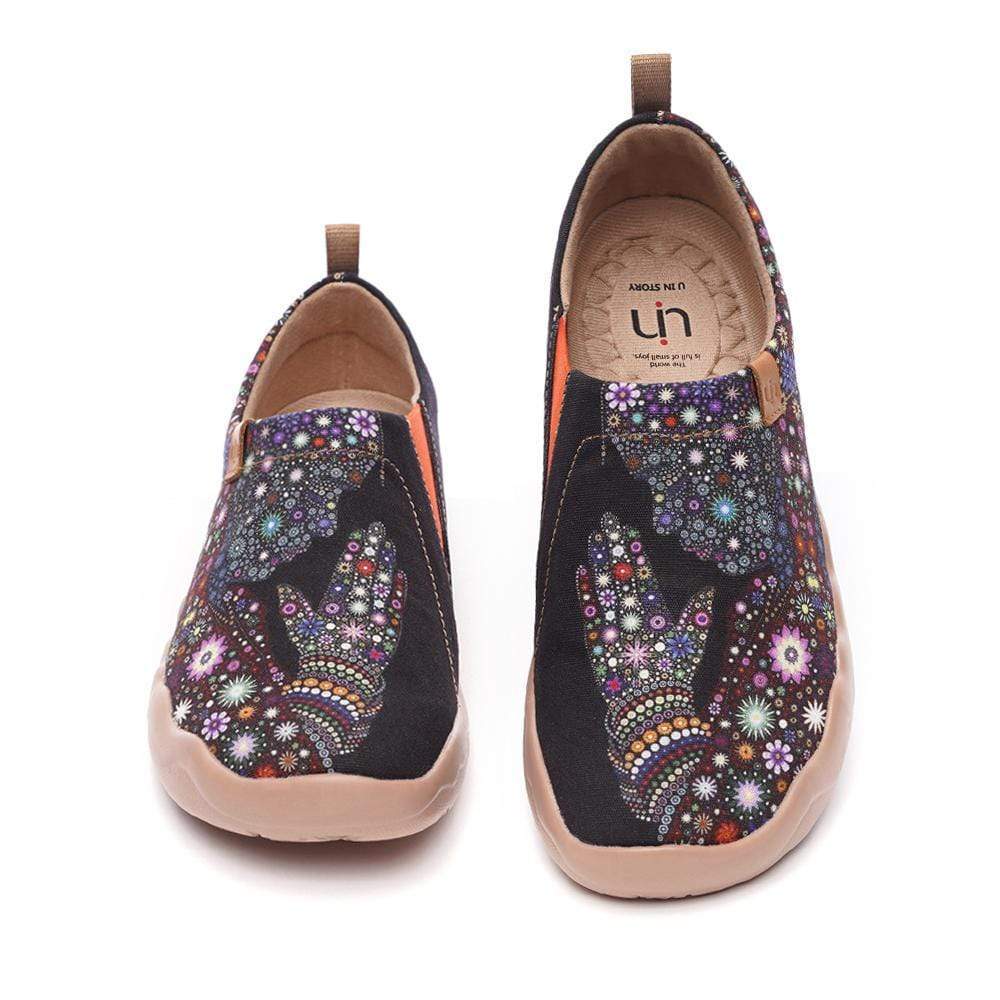 UIN Footwear Women PRAY FOR GOODNESS-Canada Local Delivery Canvas loafers