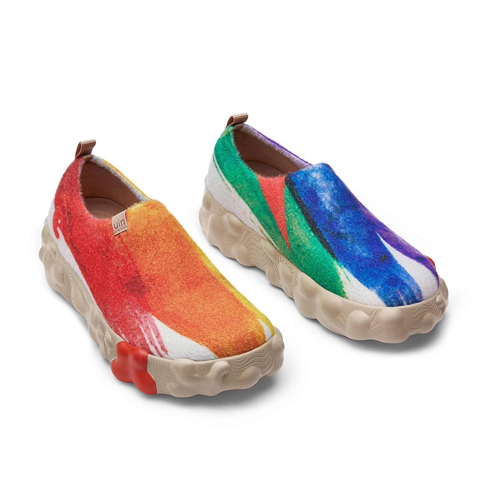 UIN Footwear Women Rainbow Crush 2 Toeldo VI Women Canvas loafers