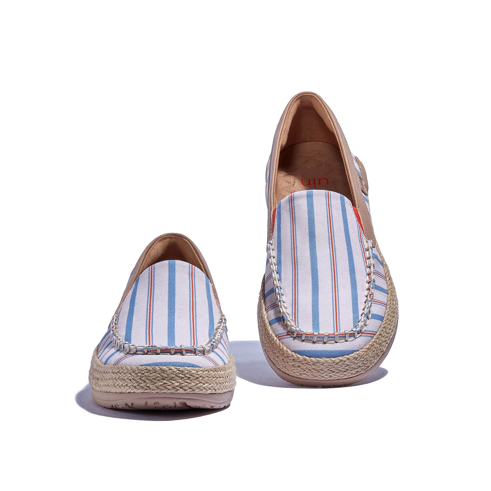 UIN Footwear Women Retro Stripes Marbella V Women Canvas loafers