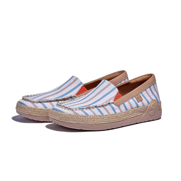 UIN Footwear Women Retro Stripes Marbella V Women Canvas loafers