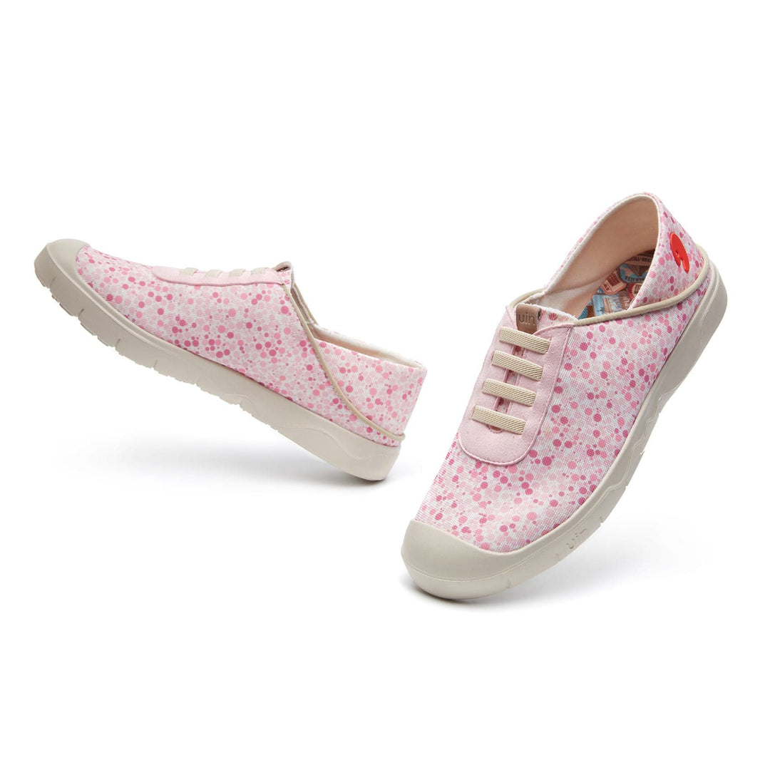 UIN Footwear Women Sakura Pink Cadiz VII Women Canvas loafers