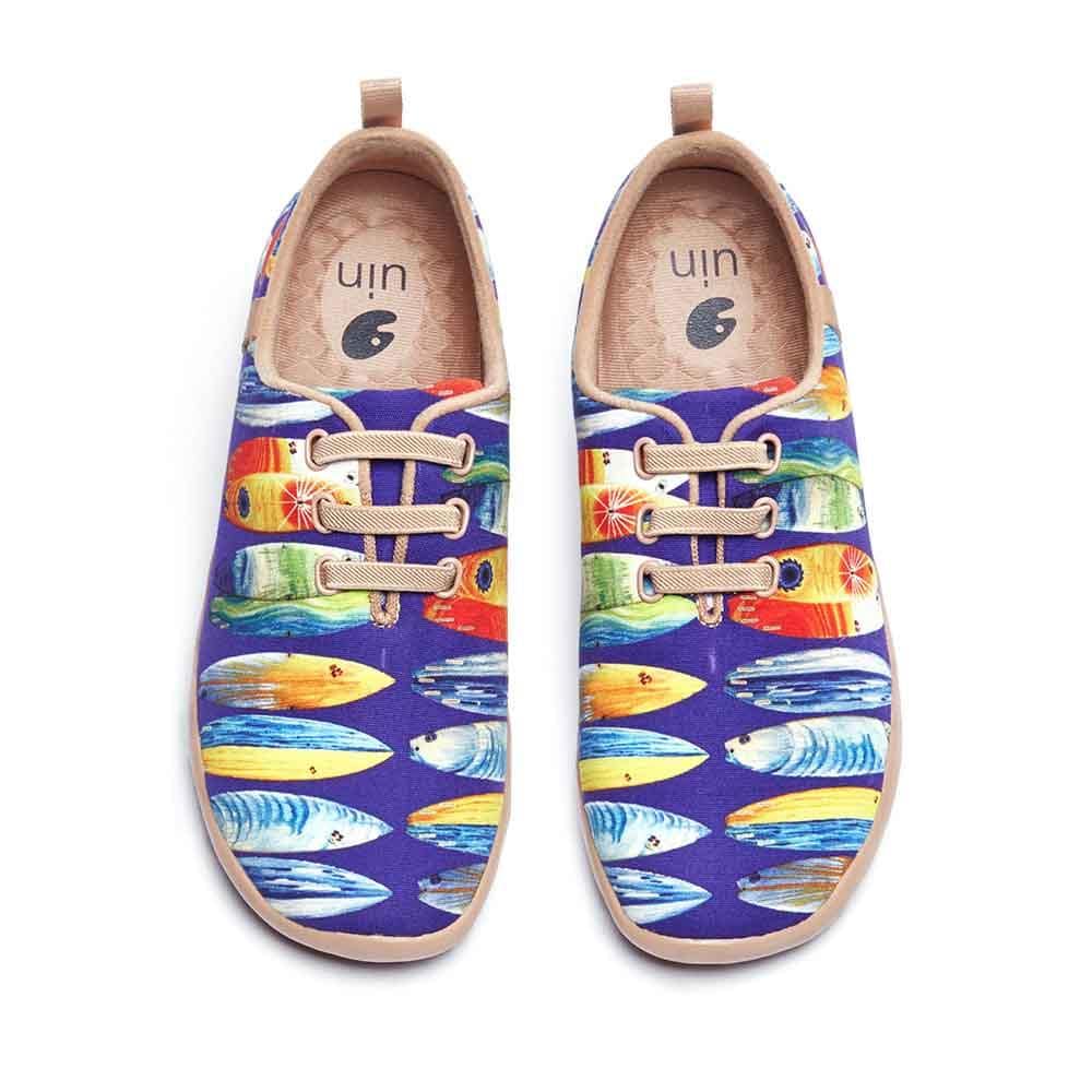 UIN Footwear Women Shark or Surfboard-US Local Delivery Canvas loafers