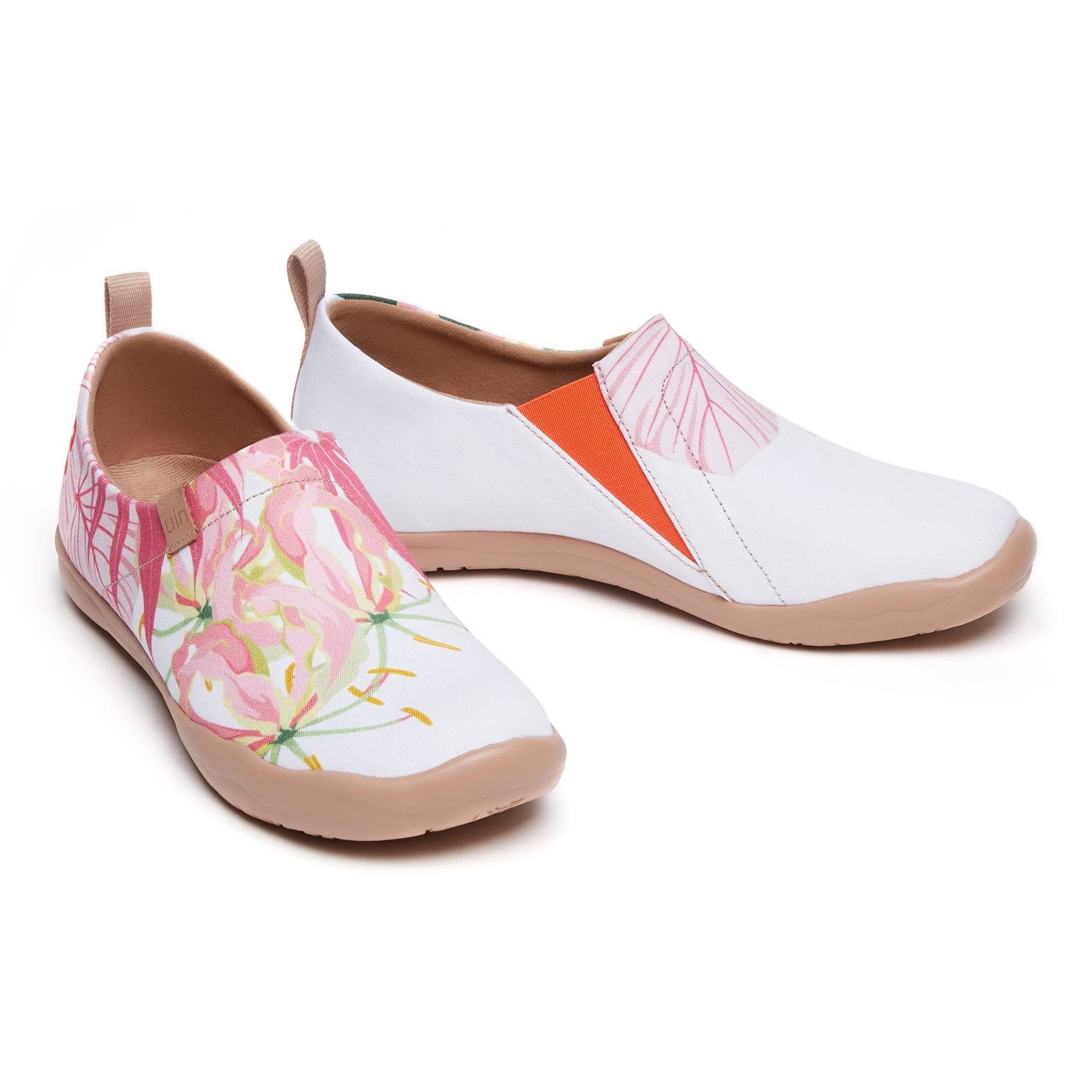 UIN Footwear Women Tropical Blossom Toledo I Women-US Local Delivery Canvas loafers