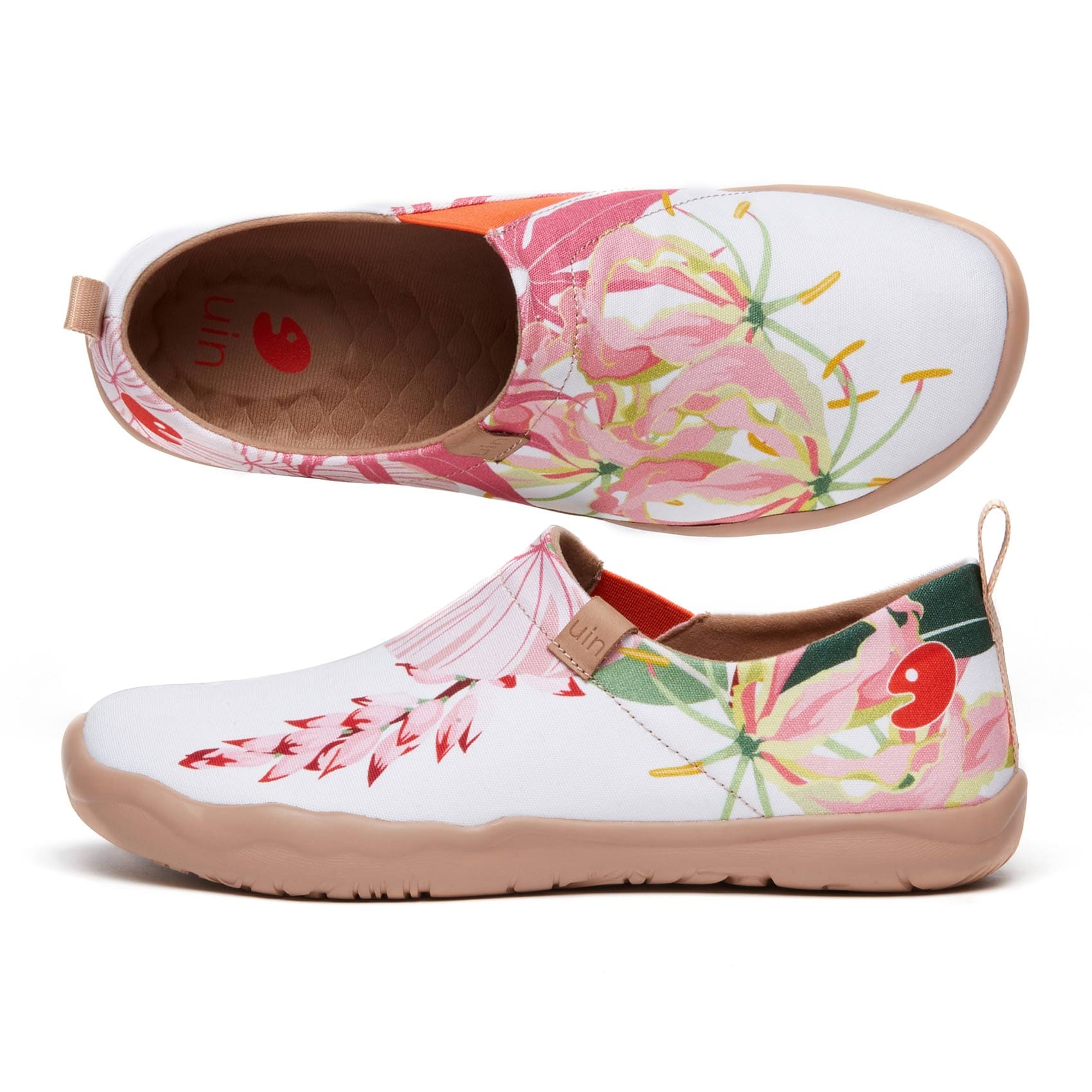 UIN Footwear Women Tropical Blossom Toledo I Women-US Local Delivery Canvas loafers