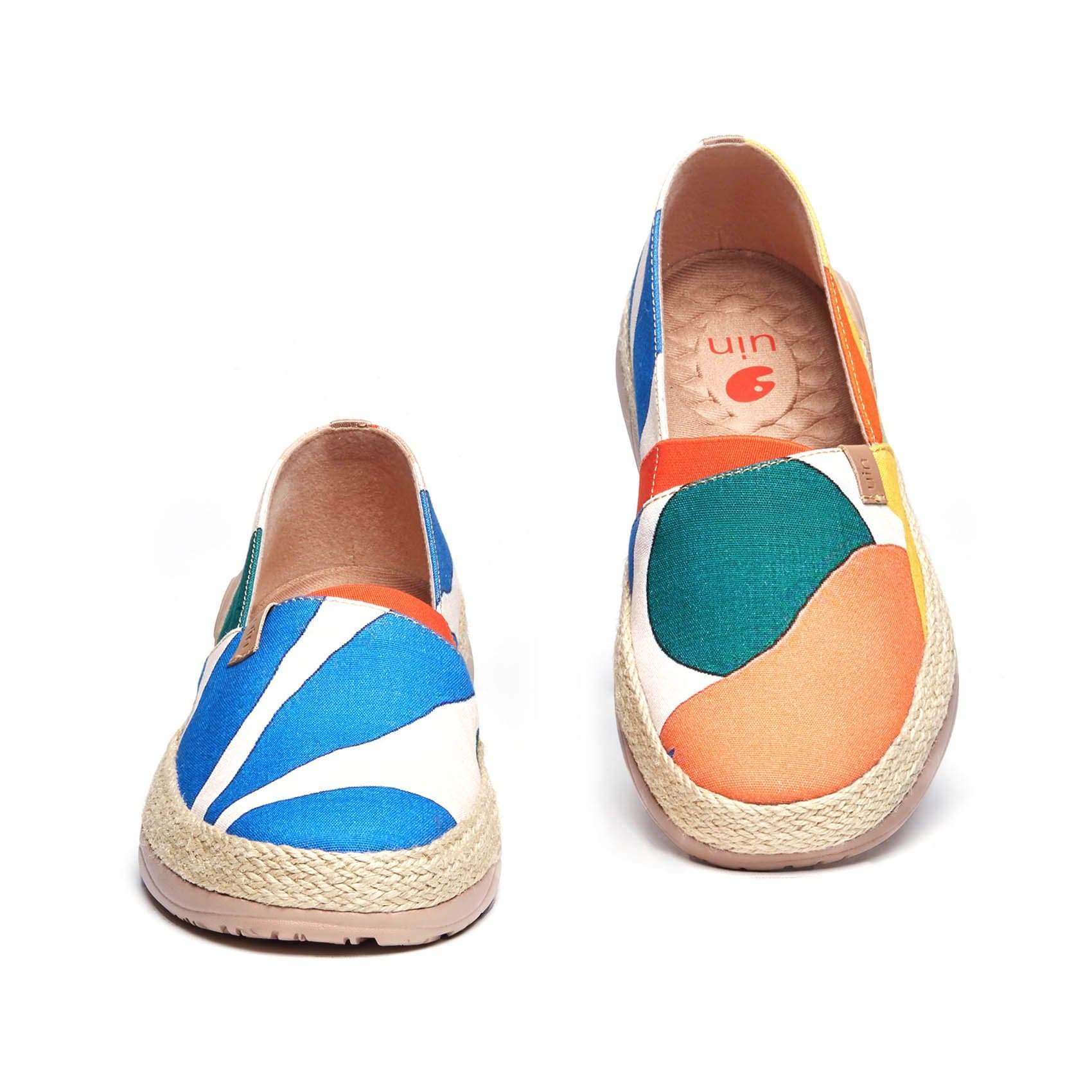 UIN Footwear Women Tropical Day Marbella-US Local Delivery Canvas loafers