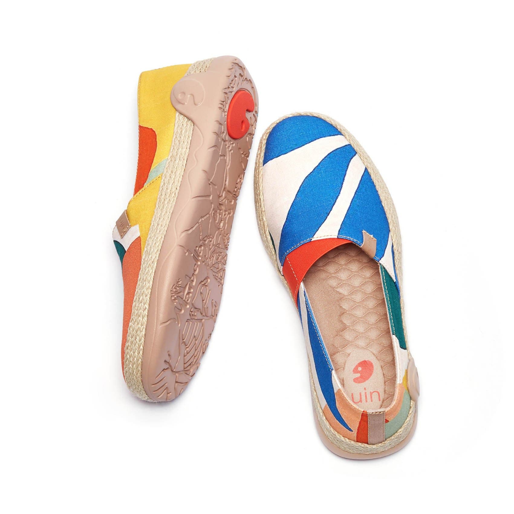 UIN Footwear Women Tropical Day Marbella-US Local Delivery Canvas loafers