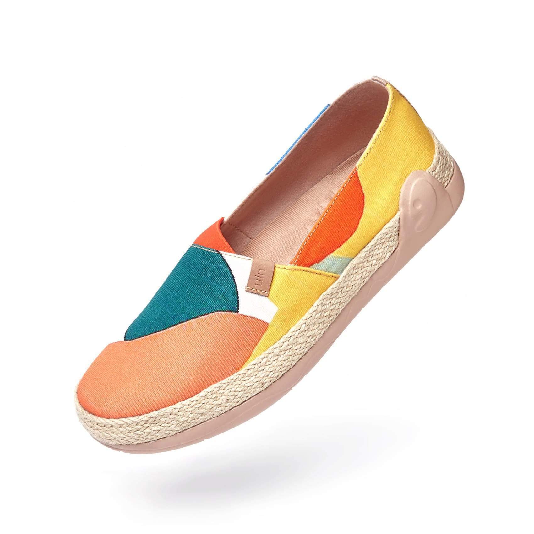 UIN Footwear Women Tropical Day Marbella-US Local Delivery Canvas loafers