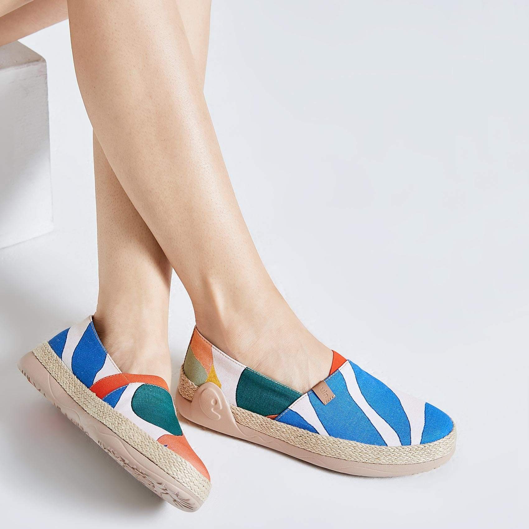 UIN Footwear Women Tropical Day Marbella-US Local Delivery Canvas loafers