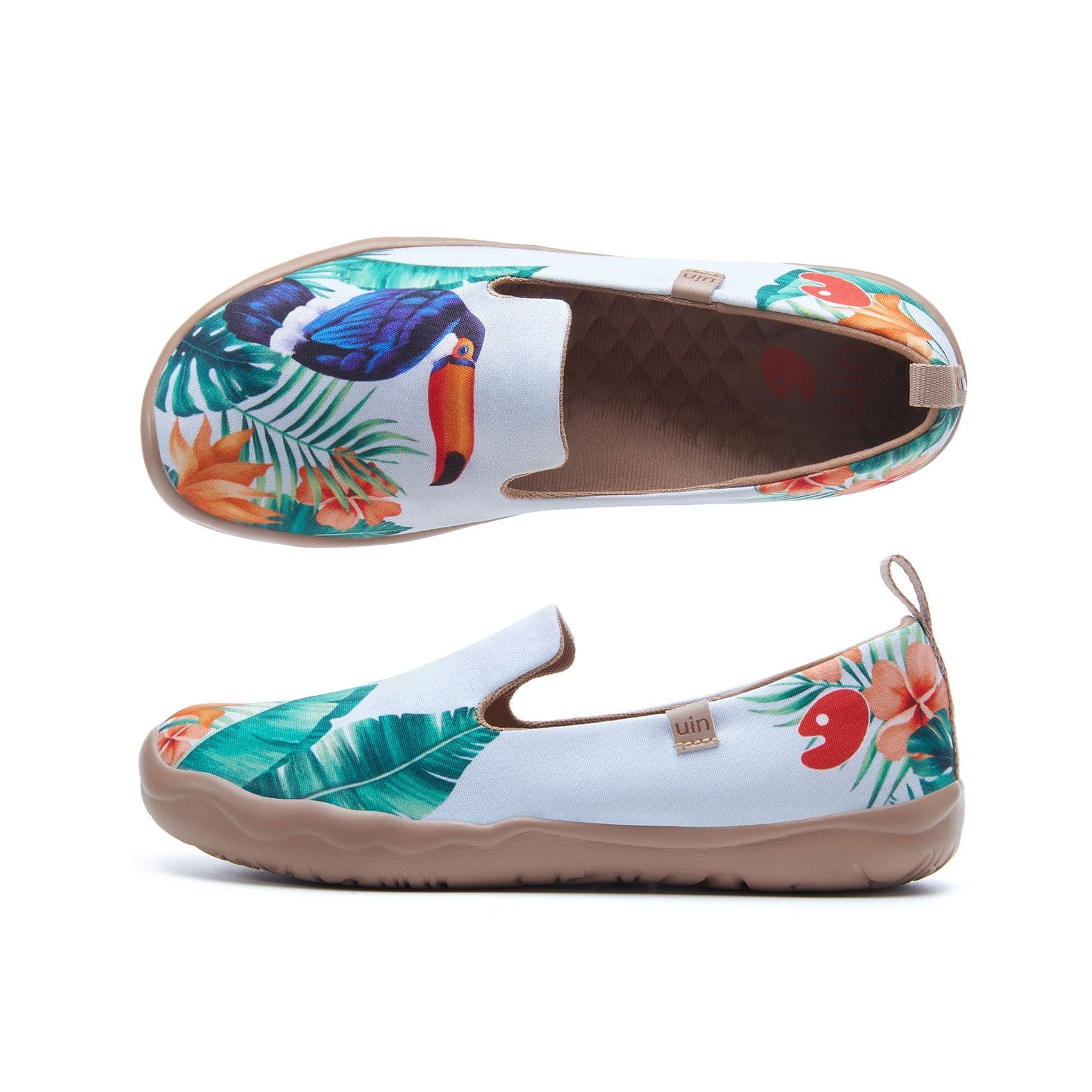 UIN Footwear Women Tropical Vibe Canvas loafers