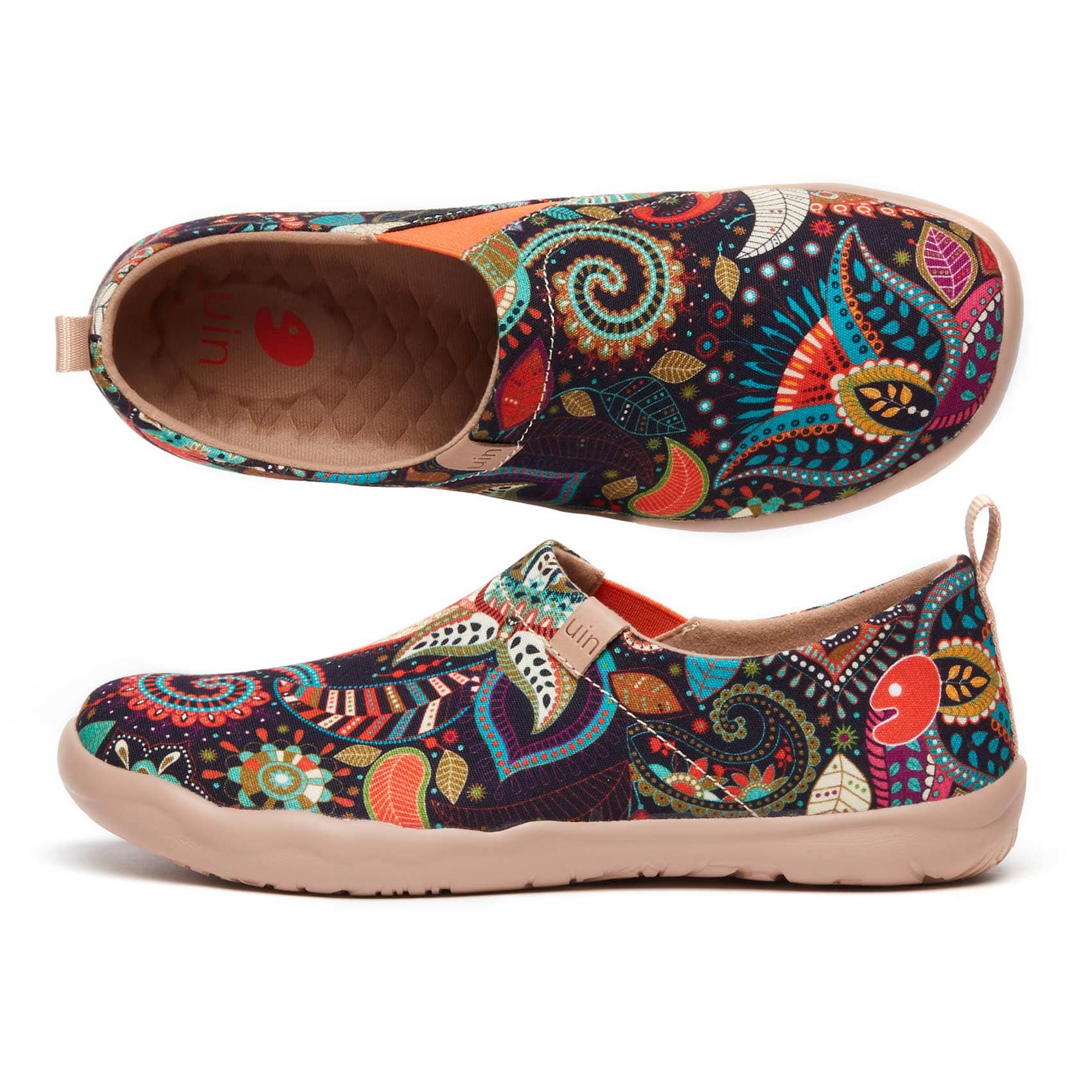 UIN Footwear Women Wonder Mandala Toledo I Women-Canada Local Delivery Canvas loafers