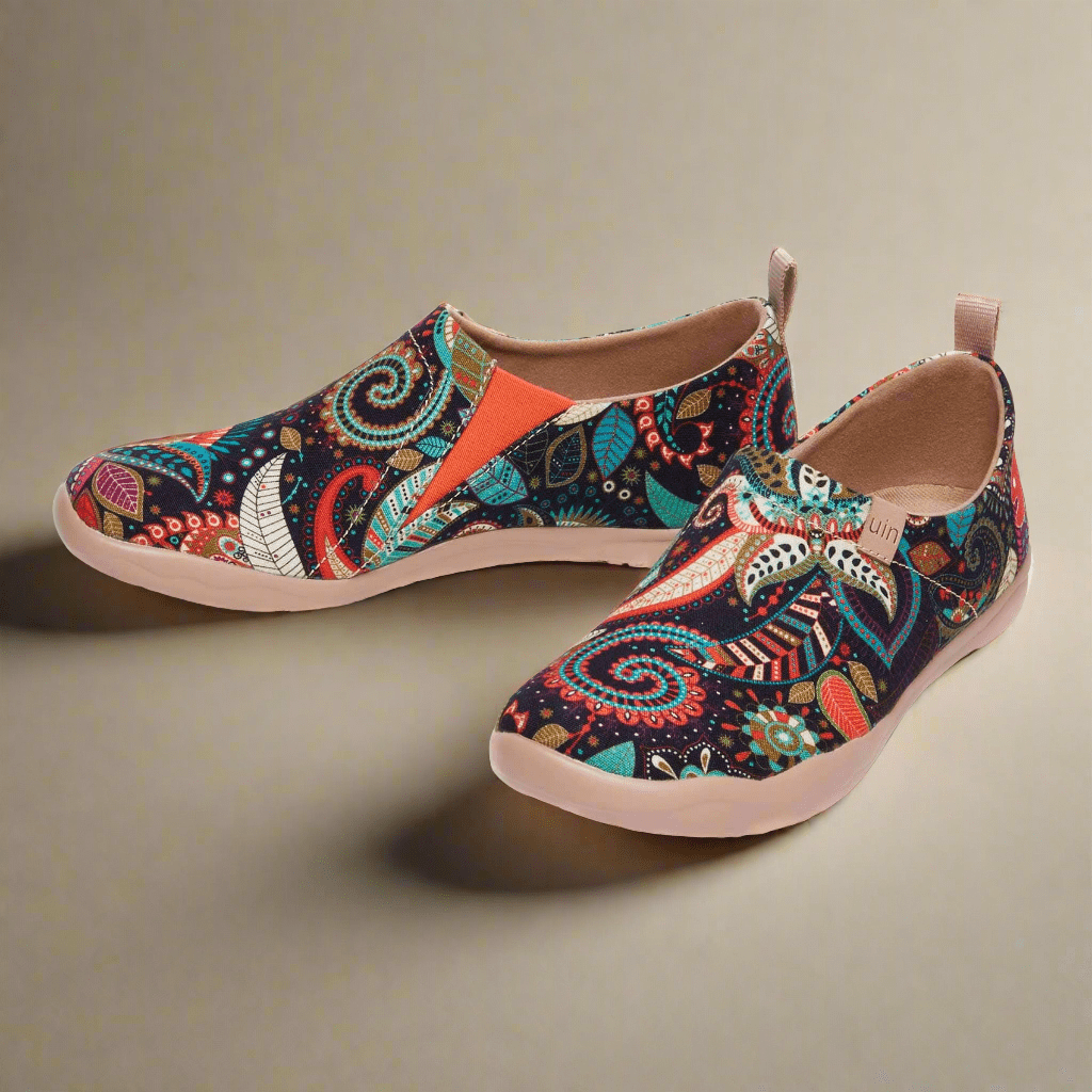 UIN Footwear Women Wonder Mandala Toledo I Women-US Local Delivery Canvas loafers