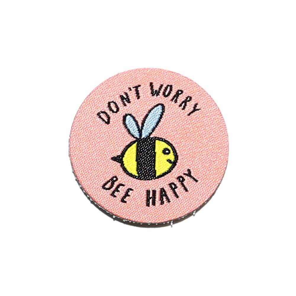 UIN Footwear DIY Stickers Bee Happy Sticker Canvas loafers