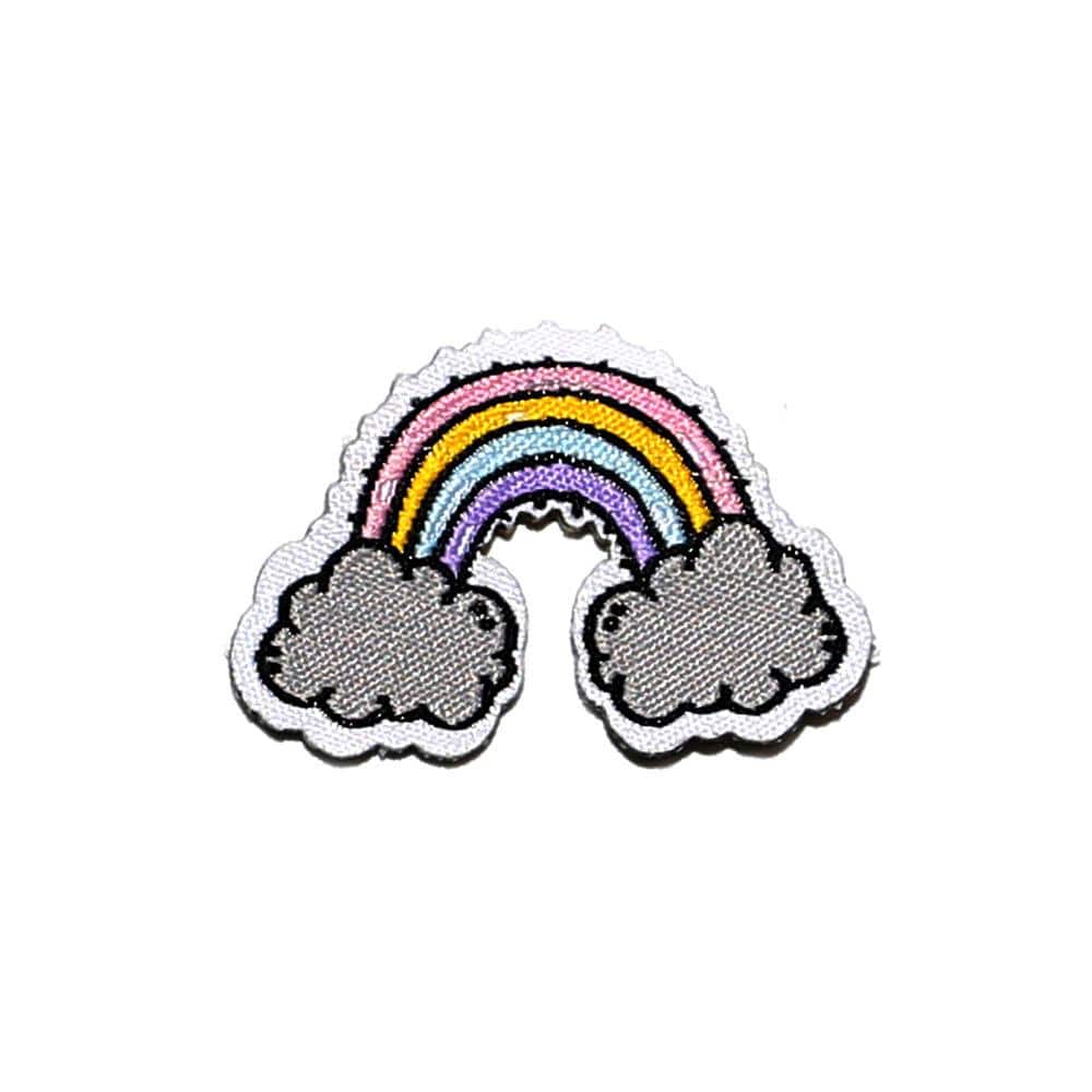 UIN Footwear DIY Stickers Rainbow Sticker Canvas loafers