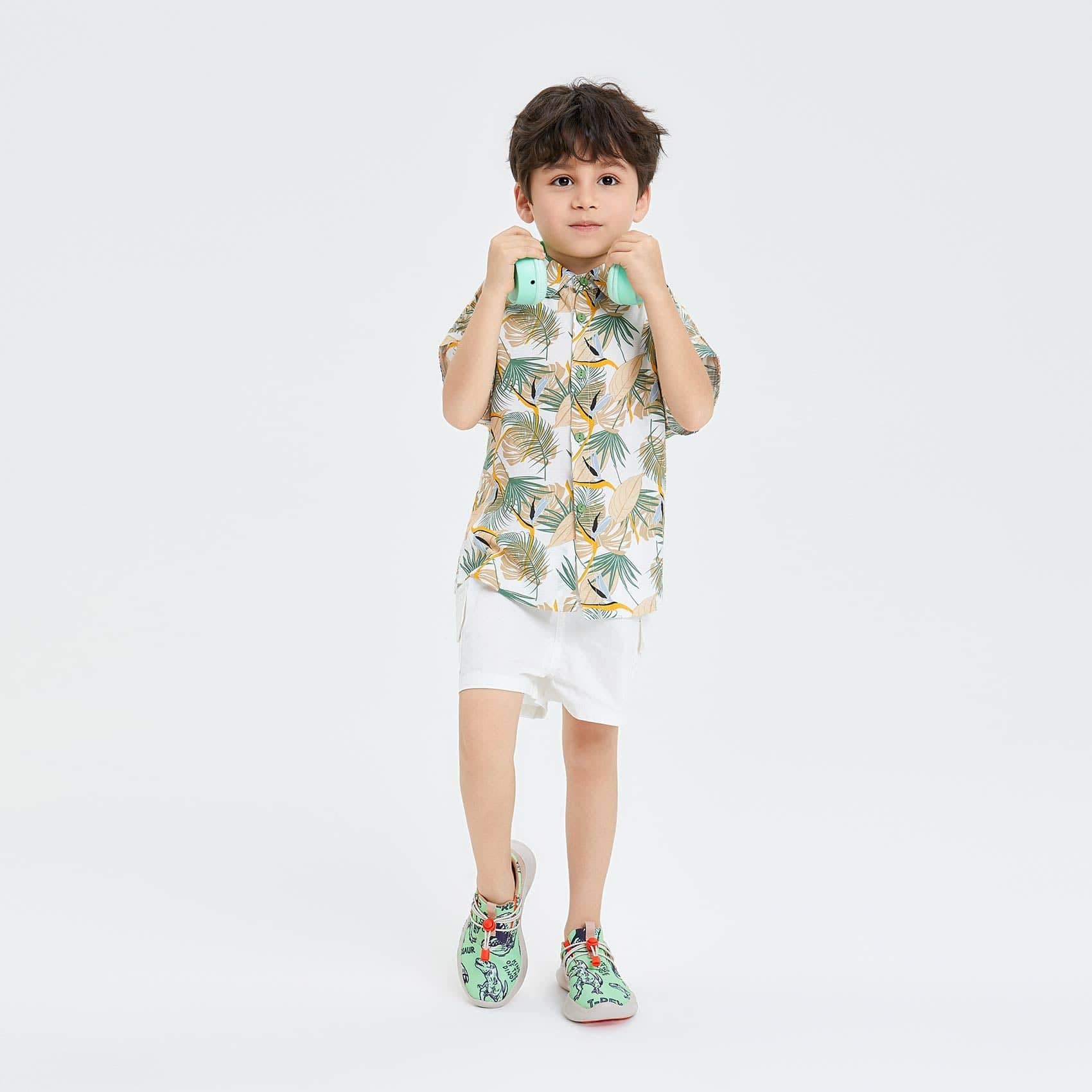 UIN Footwear Kid Dinosaur Explorer Club Mijas XIII Kid Canvas loafers