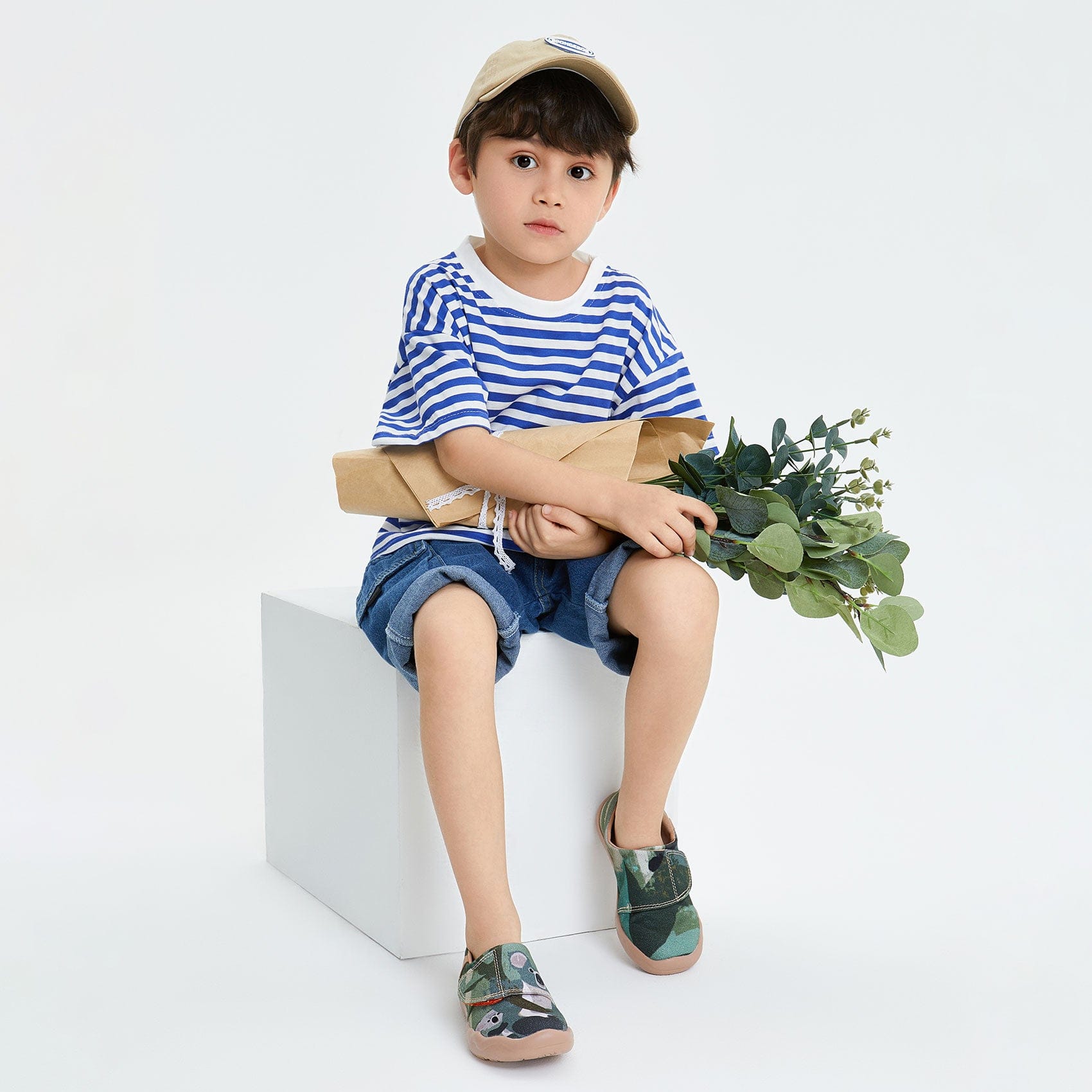 UIN Footwear Kid Fluffy Koala Toledo I Kid Canvas loafers