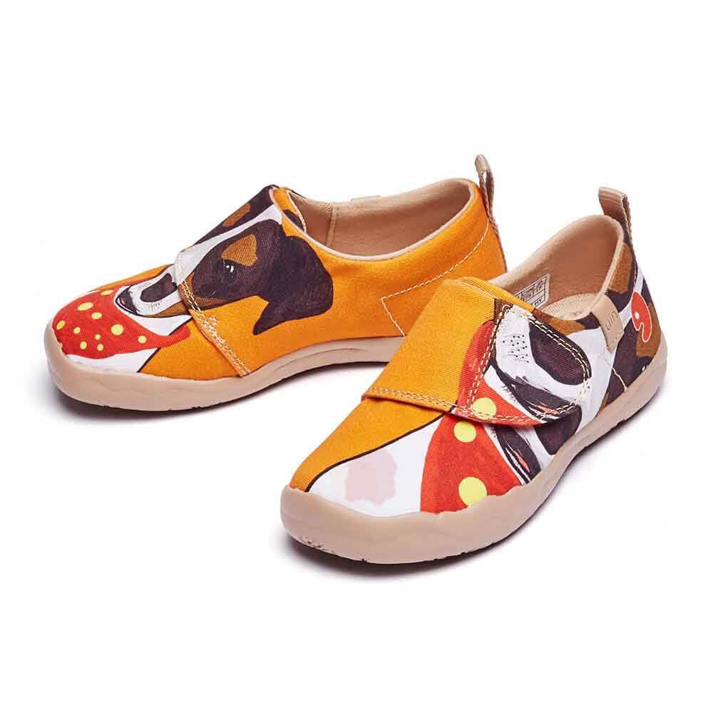 UIN Footwear Kid Jack Russell Terrier Kid Canvas loafers