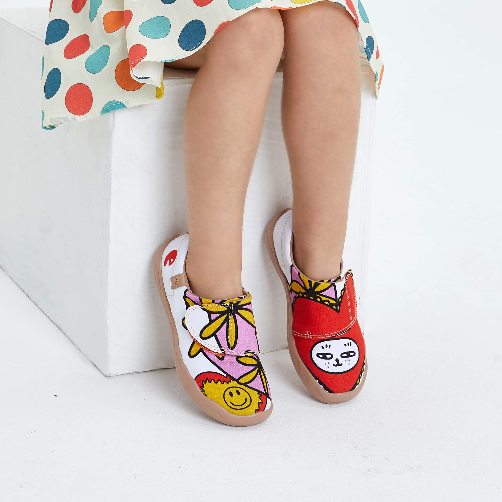 UIN Footwear Kid Kuso Kitty Toledo I Kid Canvas loafers