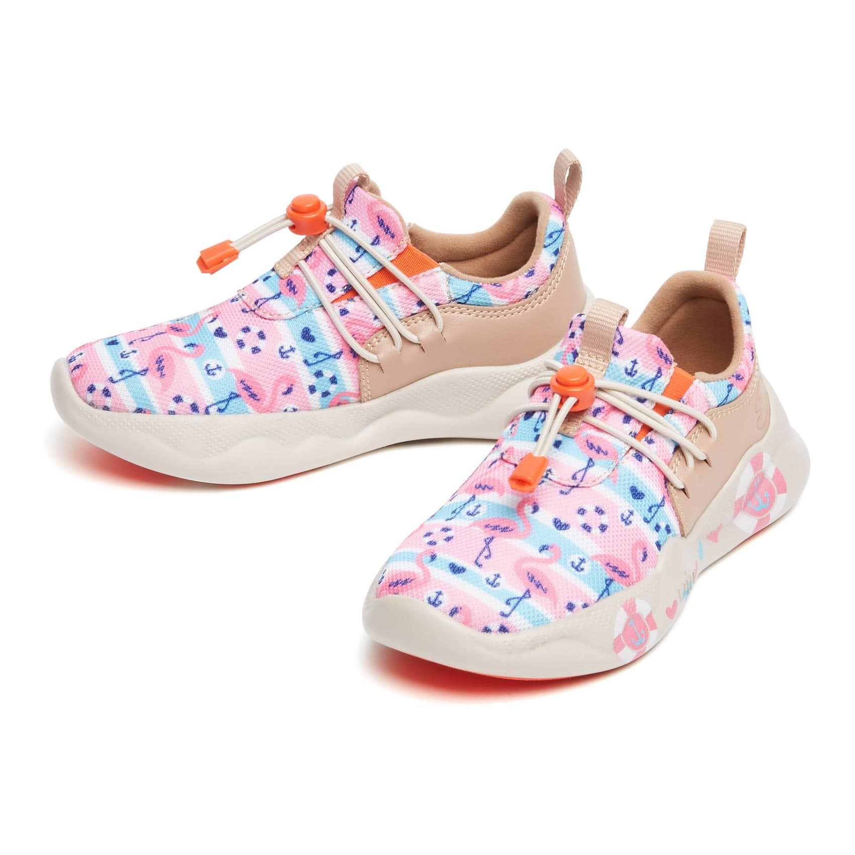 UIN Footwear Kid Pink Flamingos Mijas XIII Kid Canvas loafers