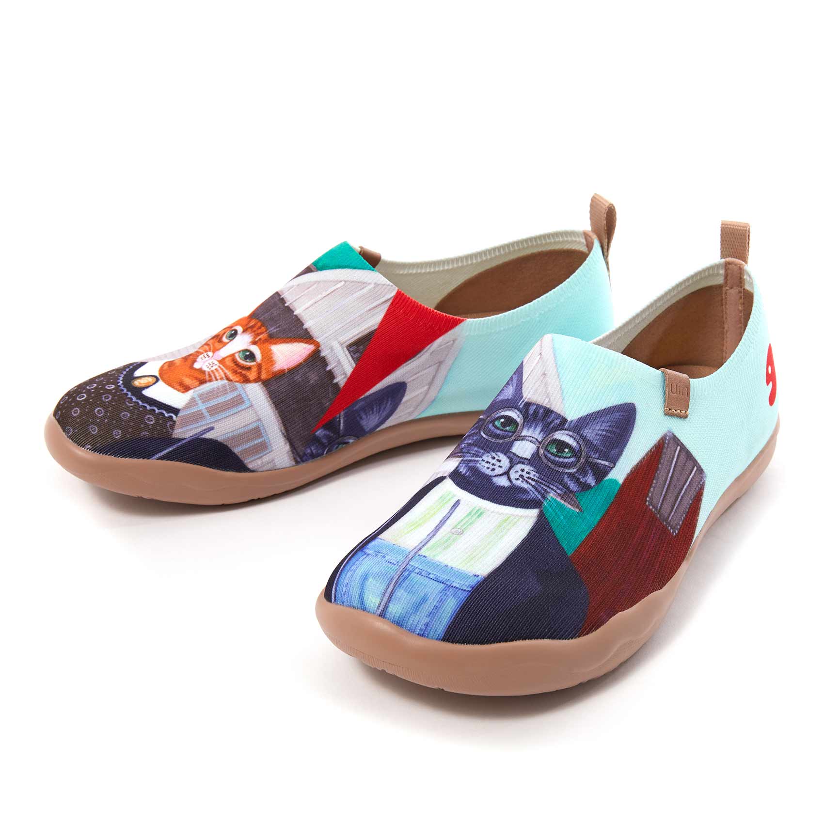 UIN Footwear Men Cat Couple Men Canvas loafers