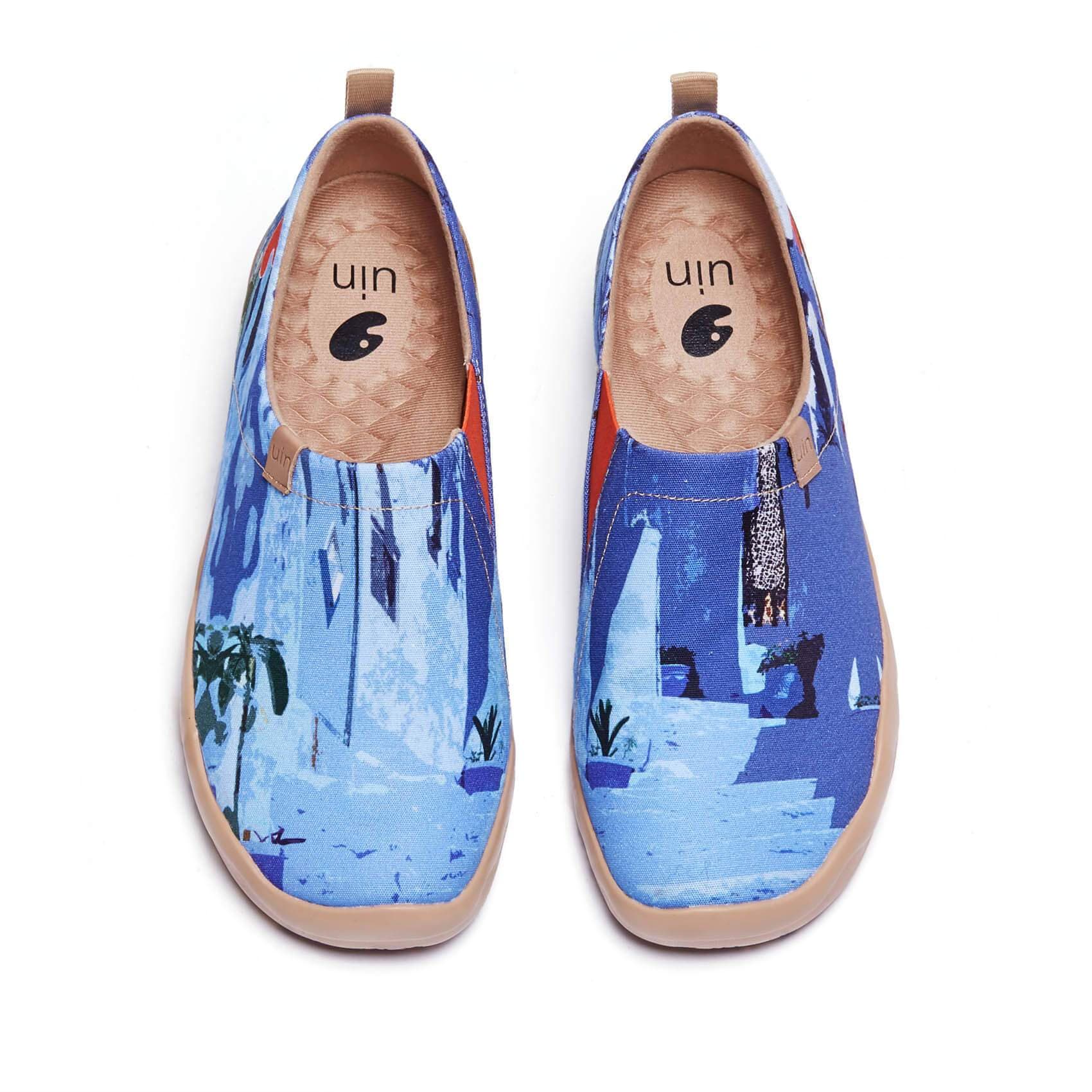 UIN Footwear Men Chefchaouen Canvas loafers