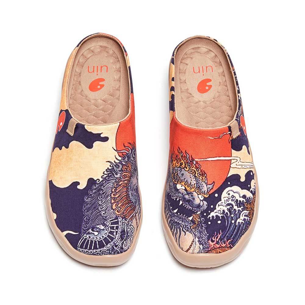 UIN Footwear Men Creature Slipper-US Local Delivery Canvas loafers