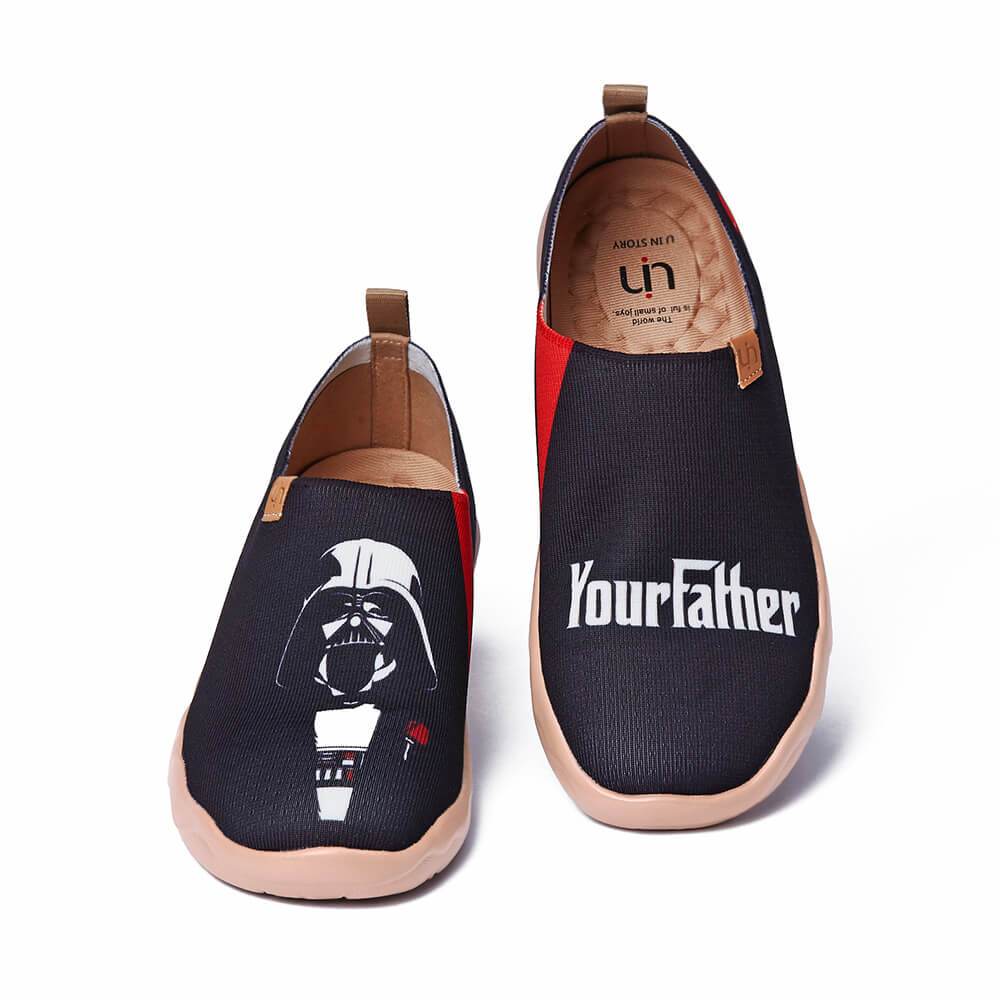 UIN Footwear Men Darth Vader Canvas loafers