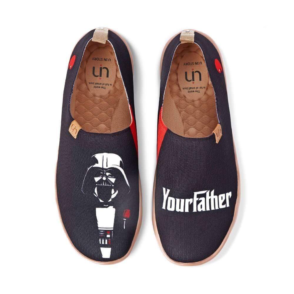 UIN Footwear Men Darth Vader Canvas loafers