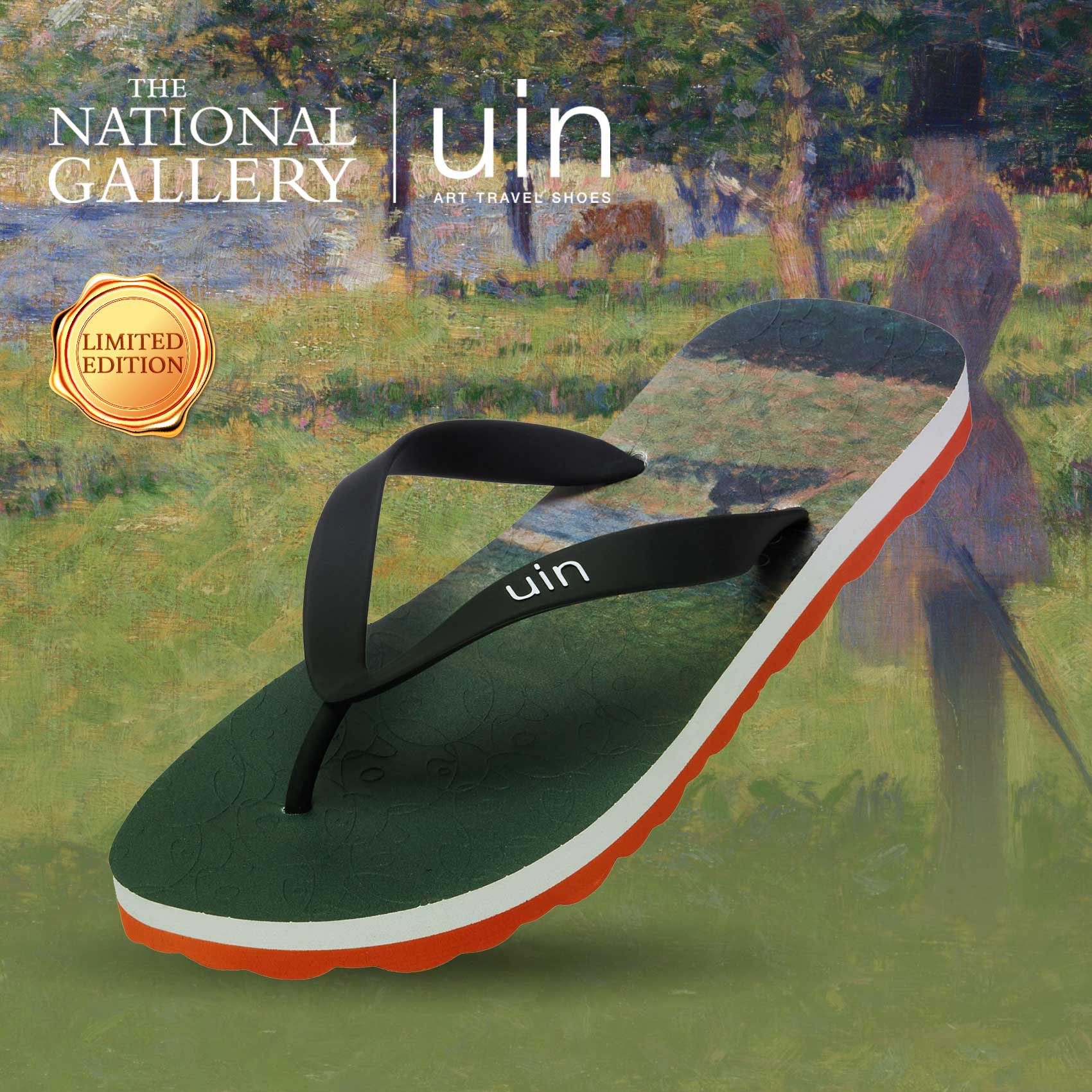 UIN Footwear Men Georges Seurat Study for 'La Grande Jatte?Blanes Men Canvas loafers