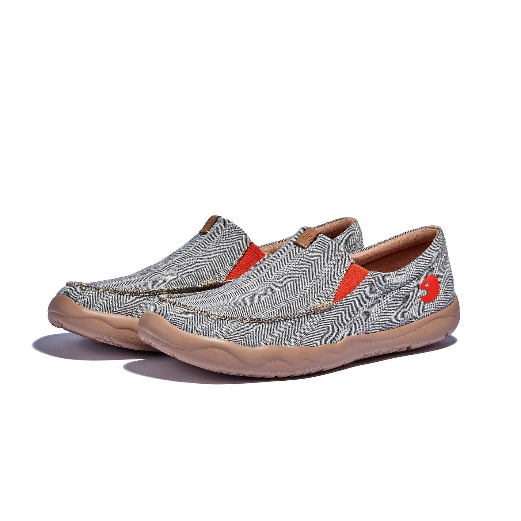 UIN Footwear Men Light Grey Nerja Men Canvas loafers