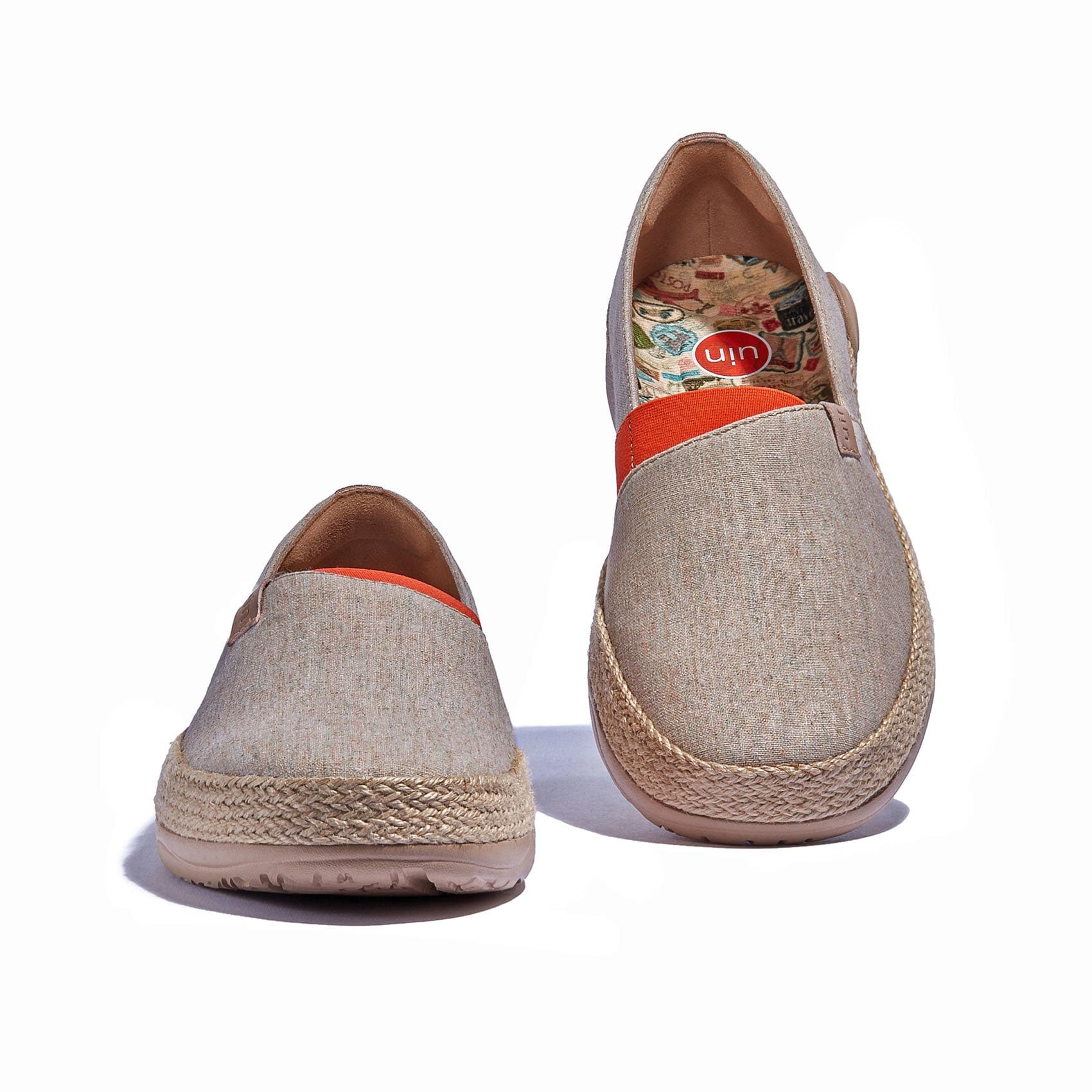 UIN Footwear Men Light Khaki Marbella I Men Canvas loafers