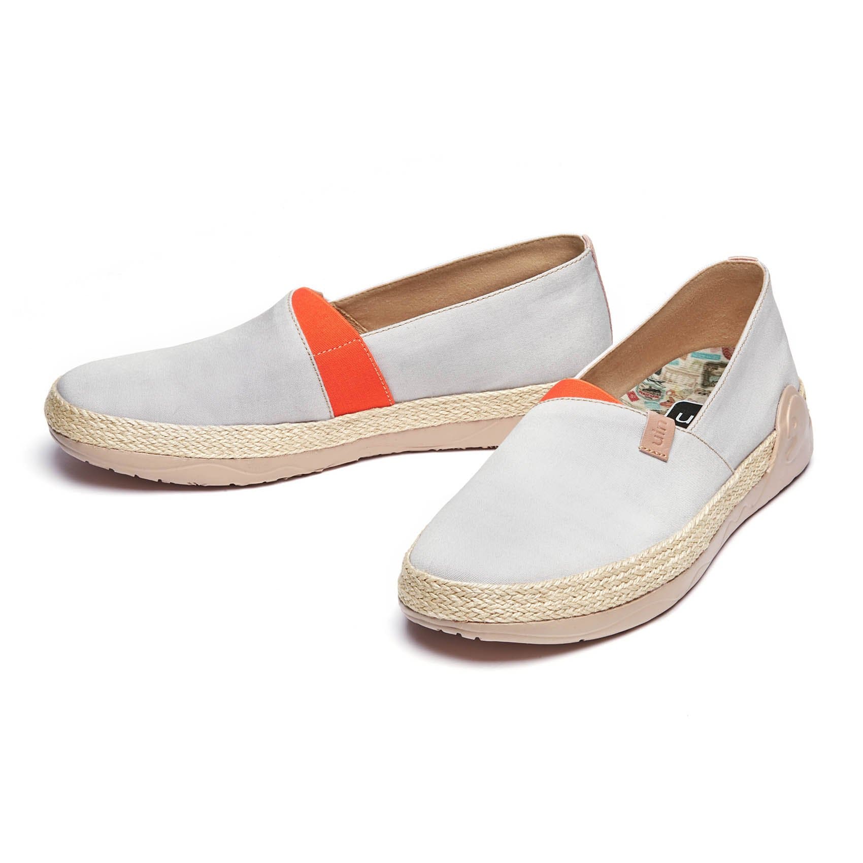 UIN Footwear Men Marbella Creamy-white Men Canvas loafers