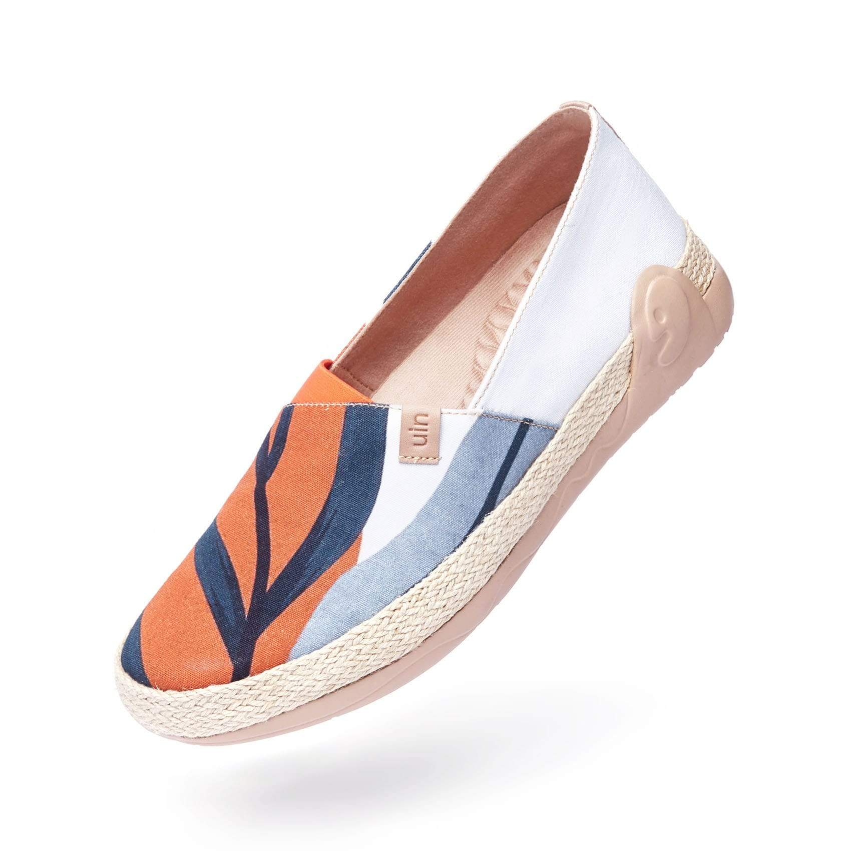 UIN Footwear Men Palm Leave Marbella Canvas loafers