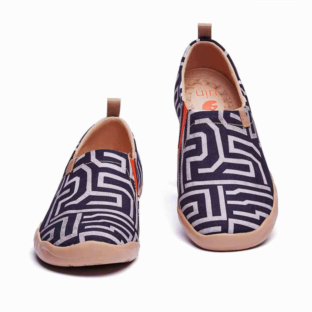 UIN Footwear Men Thread of Maze-US Local Delivery Canvas loafers