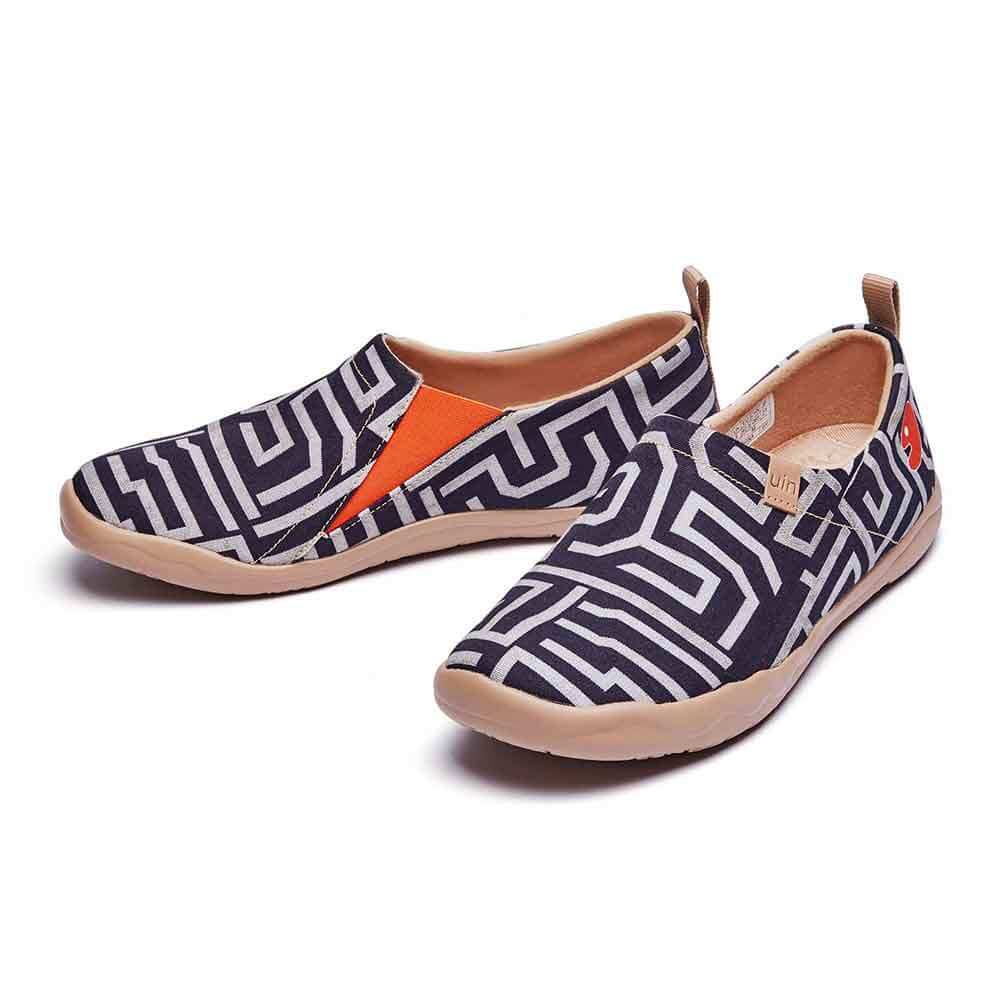 UIN Footwear Men Thread of Maze-US Local Delivery Canvas loafers