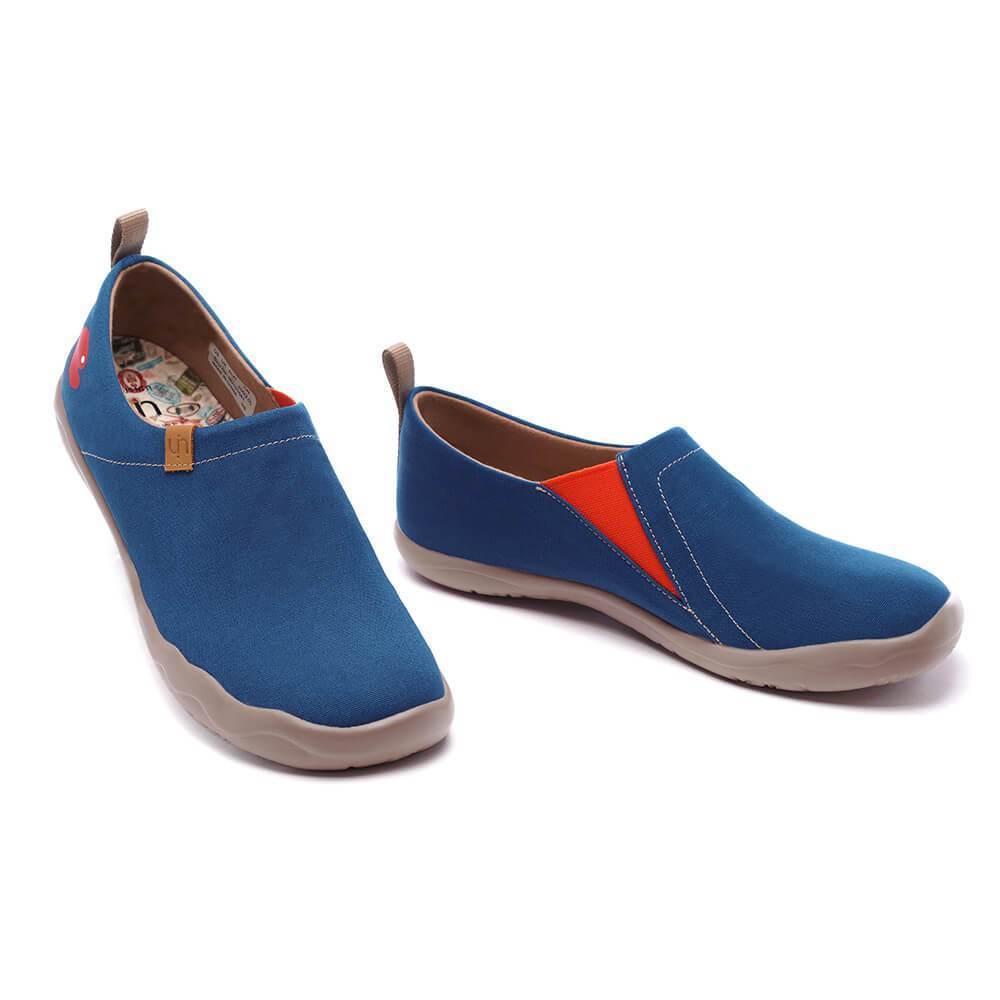 UIN Footwear Men Toledo Dark Blue-US Local Delivery Canvas loafers